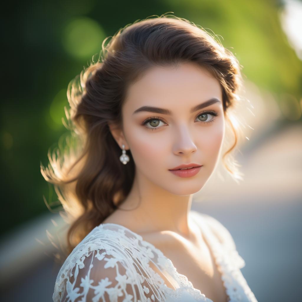 Charming Young Woman Portrait Photography