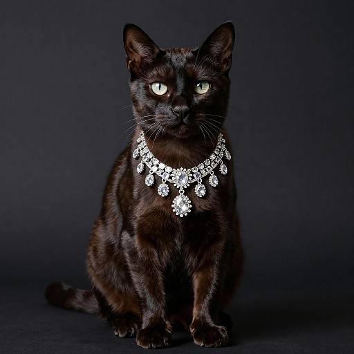 Elegant Portrait of a Cheetoh Cat