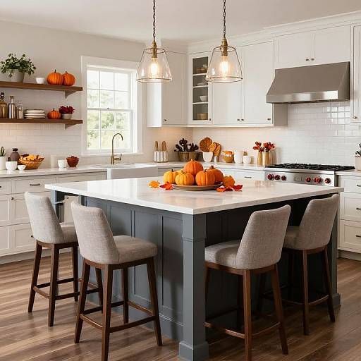 Gorgeous Fall Kitchen Island Decor