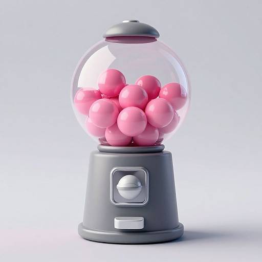 Modern 3D Bubble Gum Dispenser
