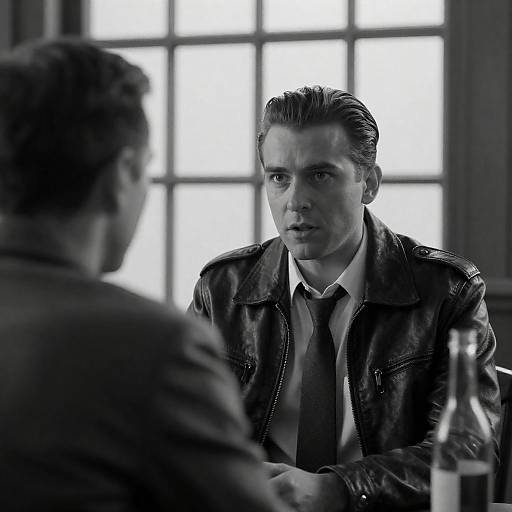 Captivating Black-and-White Portrait