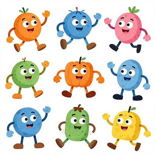 Whimsical Cartoon Clipart for Kids