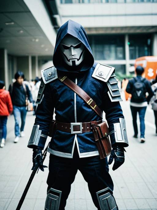 Man in Choplin Sukegawa Cosplay Costume