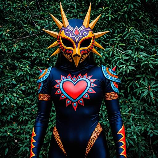 Majora's Mask Cosplay with Tribal Bodysuit