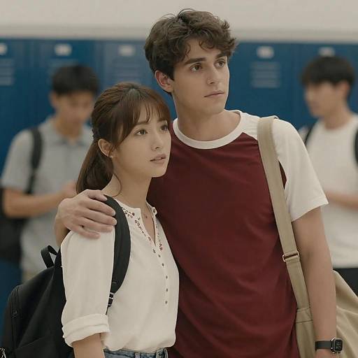 Couple Portrait in School Setting