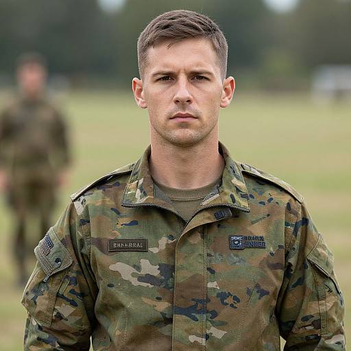 Realistic European Military Portrait
