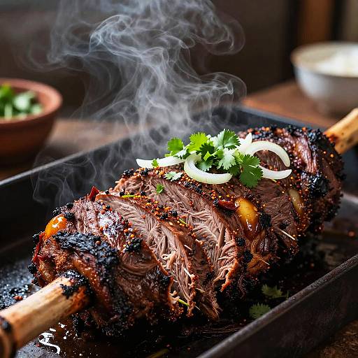 Authentic Barbacoa Meat Carving