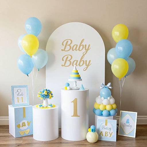 Blue and Yellow Baby Shower Ideas