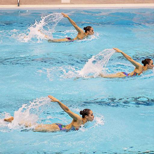 Graceful Synchronized Swimming in Pastels