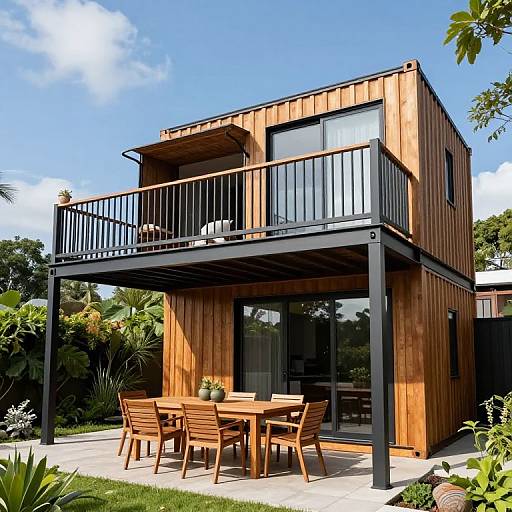 Modern Two-Story Shipping Container Home