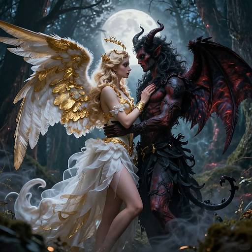 Forbidden Love: Angel and Demon