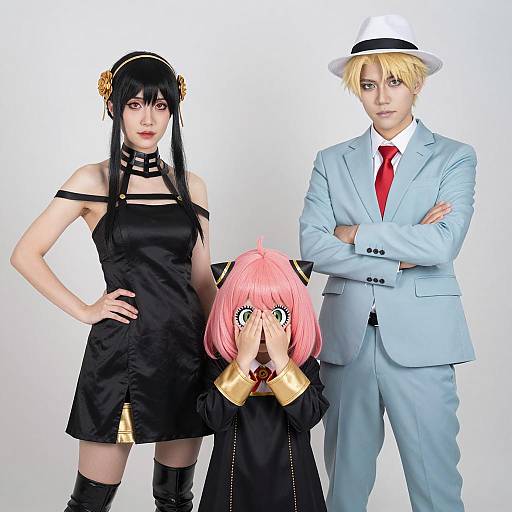 SPY x FAMILY cosplay group portrait