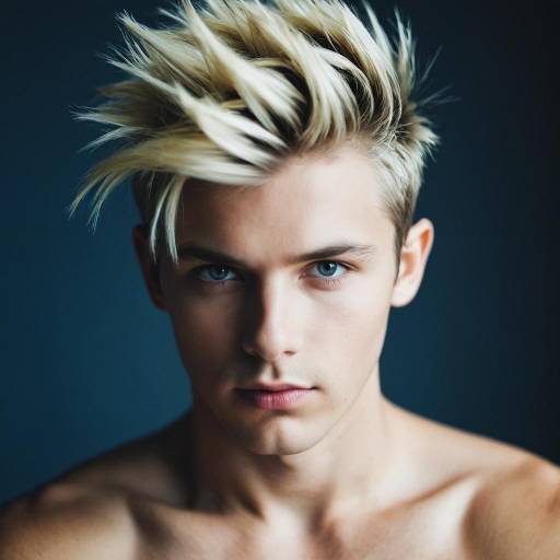 Realistic Portrait of a Boy with Faux Hawk
