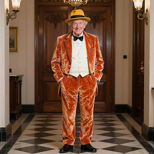 Charming Portrait of a Dapper Elder