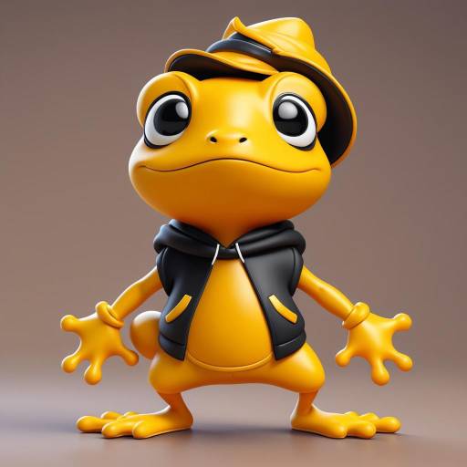 Cute Pixar-Style Frog Character Design