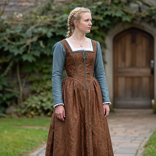 Medieval British Woman in Costume