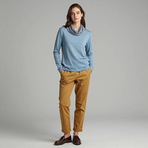 Young Woman in Casual Modern Outfit