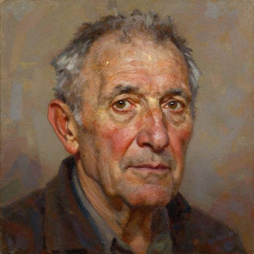 Elderly Man Oil Painting Portrait