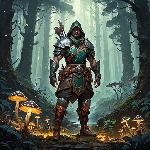 Forest Ranger in Tribal Leather Armor