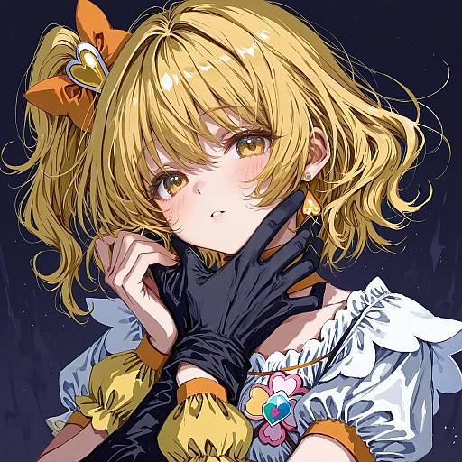 Illustration of Cure pine, precure in the style of Na tarapisu153