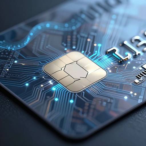 Futuristic RFID Chip in Credit Card