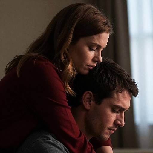 Intimate Close-Up in Dim Light