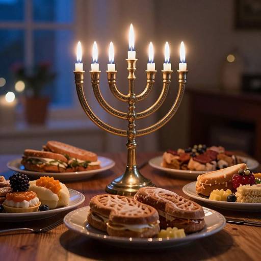 2014 Latke Dinner Menorah Lighting