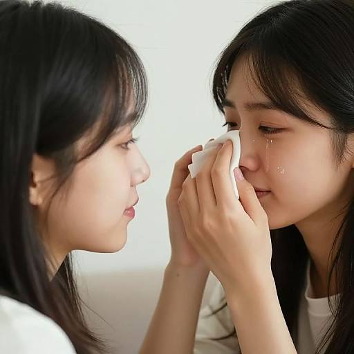 Tender Moment of Friendship and Love