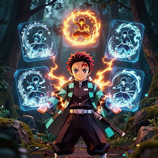 Futuristic Demon Slayer Breathing Techniques