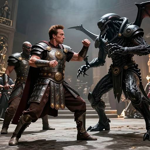 Byzantine Warrior Arnold vs Necron