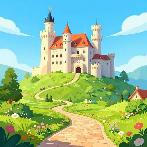 Whimsical Schloss Schatz on Hill