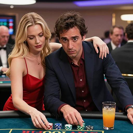 Dramatic Casino Encounter: Tension in the Air