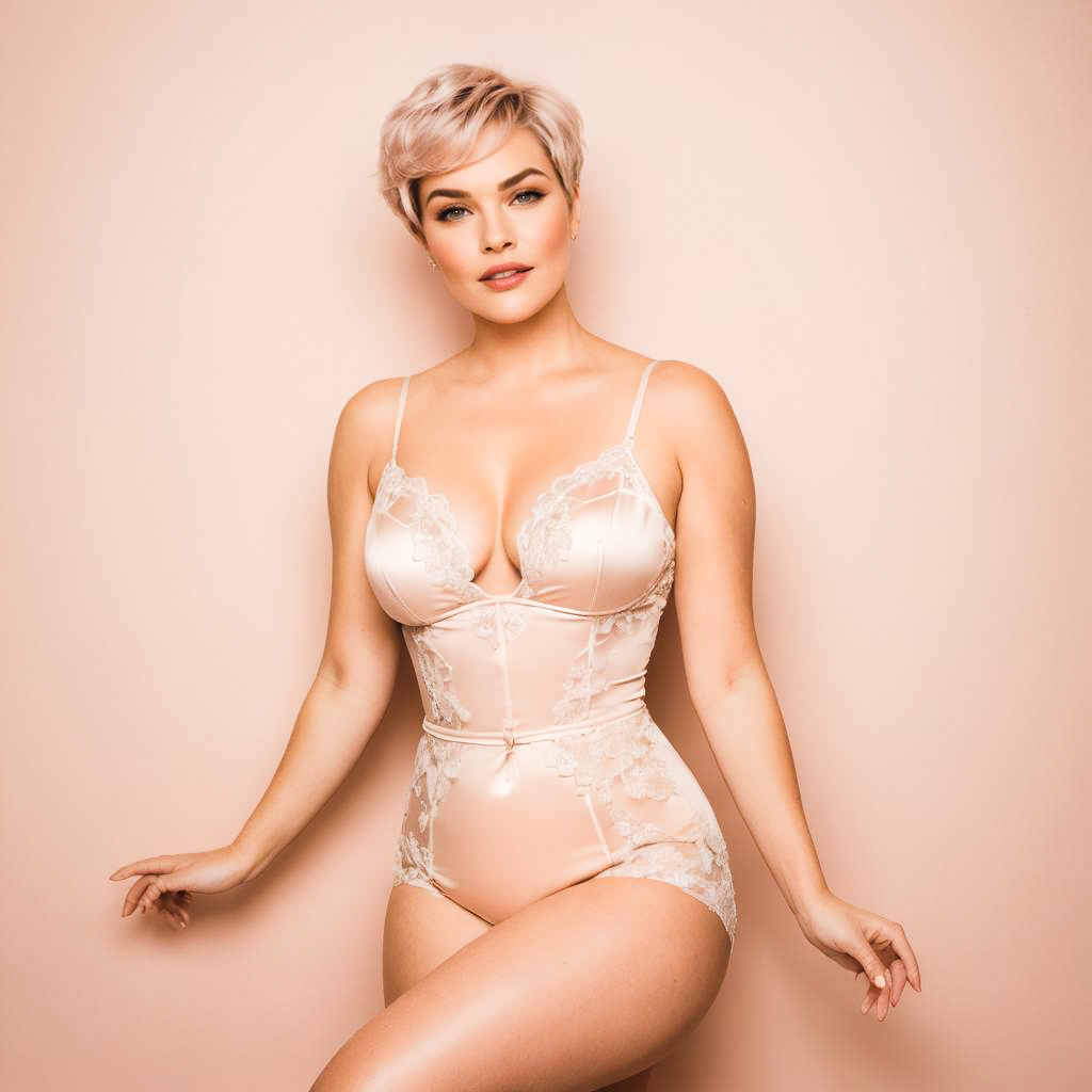 Seductive Winking Pixie in Lingerie