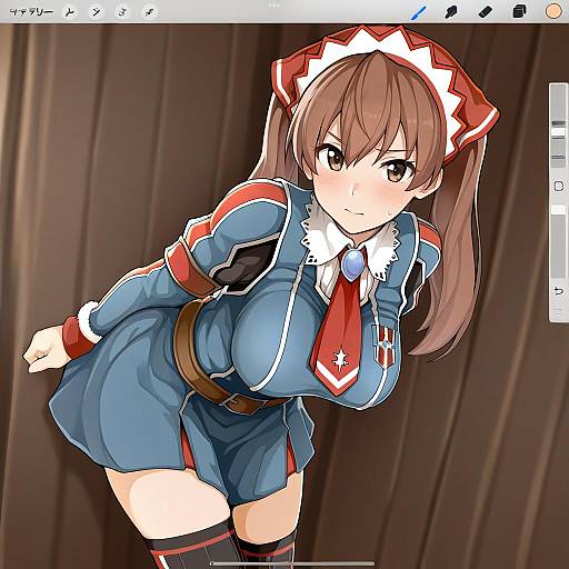 Illustration of Alicia melchiott, senjou no valkyria (series) in the style of Misekai 555