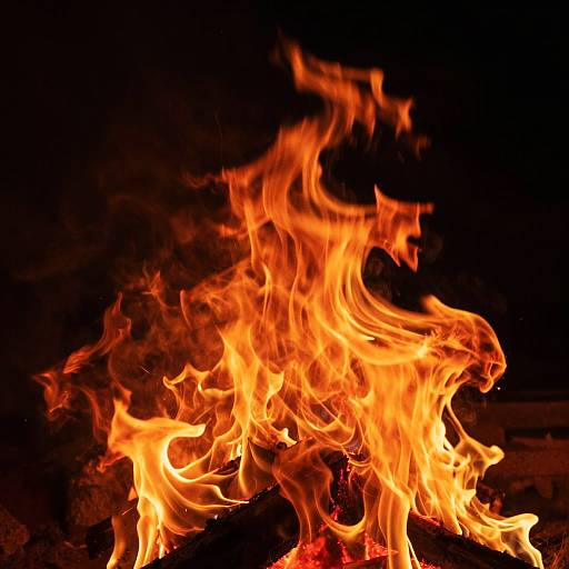 Dynamic Dark Fire Flame Background