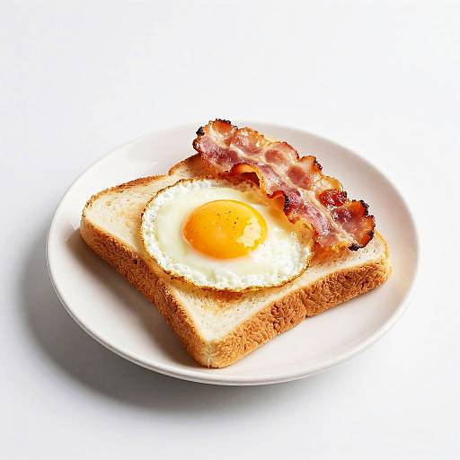 Fried Egg and Bacon on Toast