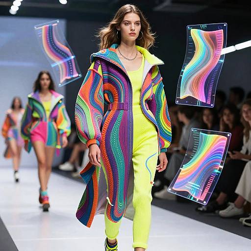 Futuristic AI-Designed Cyberpunk Fashion