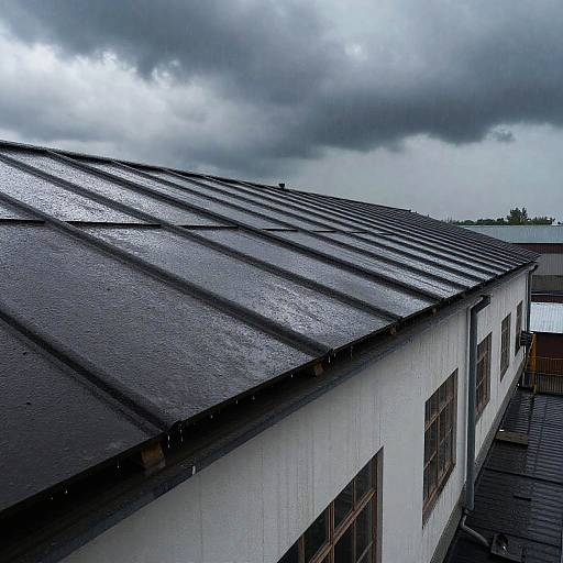 Stormy Old Factory Roof Panels
