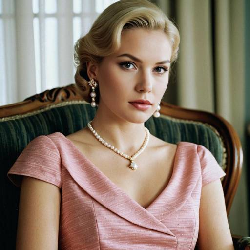 Elegant Portrait of Grace Kelly Style