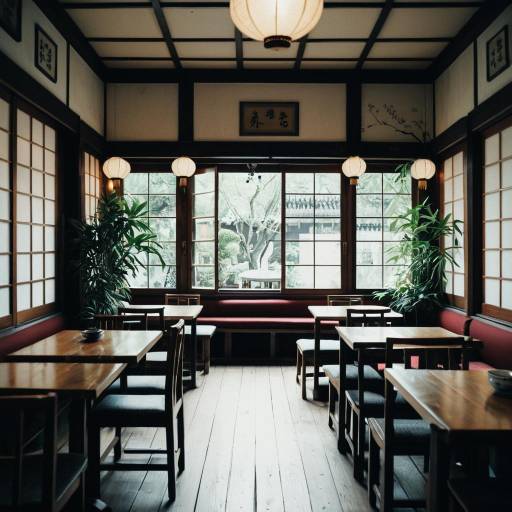 Cozy Traditional Japanese Teahouse Interior