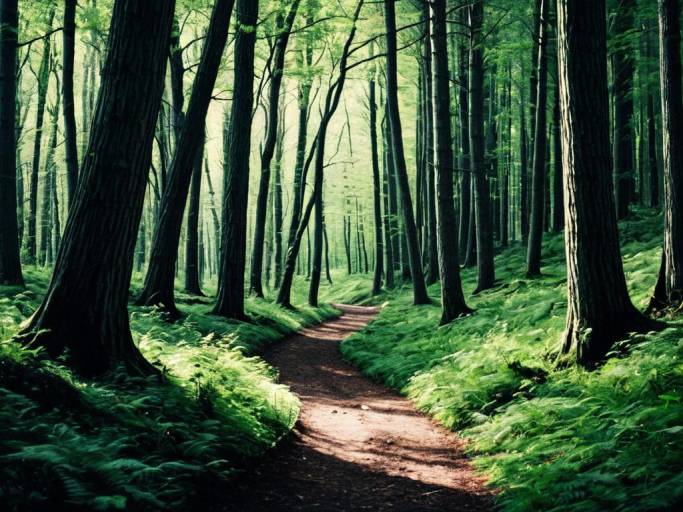 Enchanting Fantasy Forest Wallpaper Design
