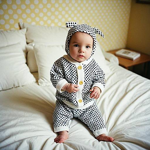 Newborn in Polka Dot Costume