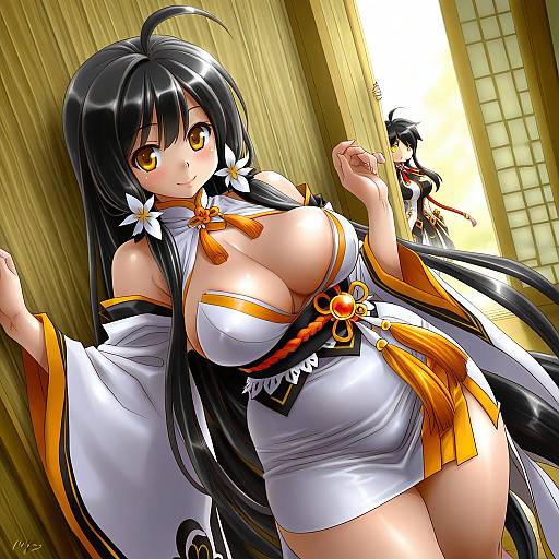 Illustration of Ara haan, elsword in the style of Nyororiso (muyaa)