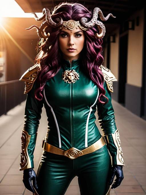 Realistic Rider Medusa Cosplay for Men