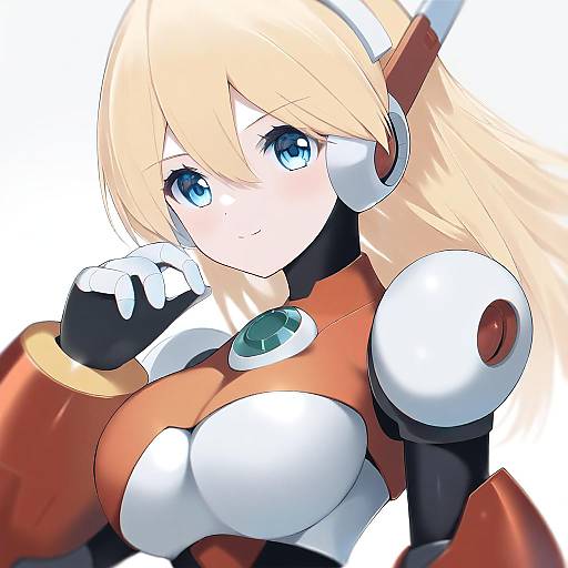 Illustration of Alia (mega man), mega man (series) in the style of Neku (neku draw)