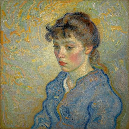 Impressionist Portrait of Young Woman