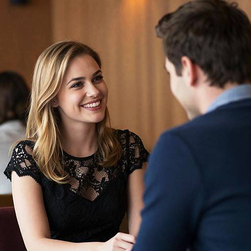 Romantic Restaurant Moment Captured