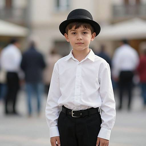 European Boy in Traditional Costume