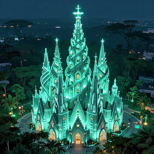Emerald Cathedral in Neon Forest