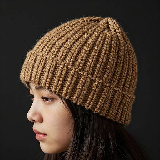 Vintage Knitted Thermal Hat Design